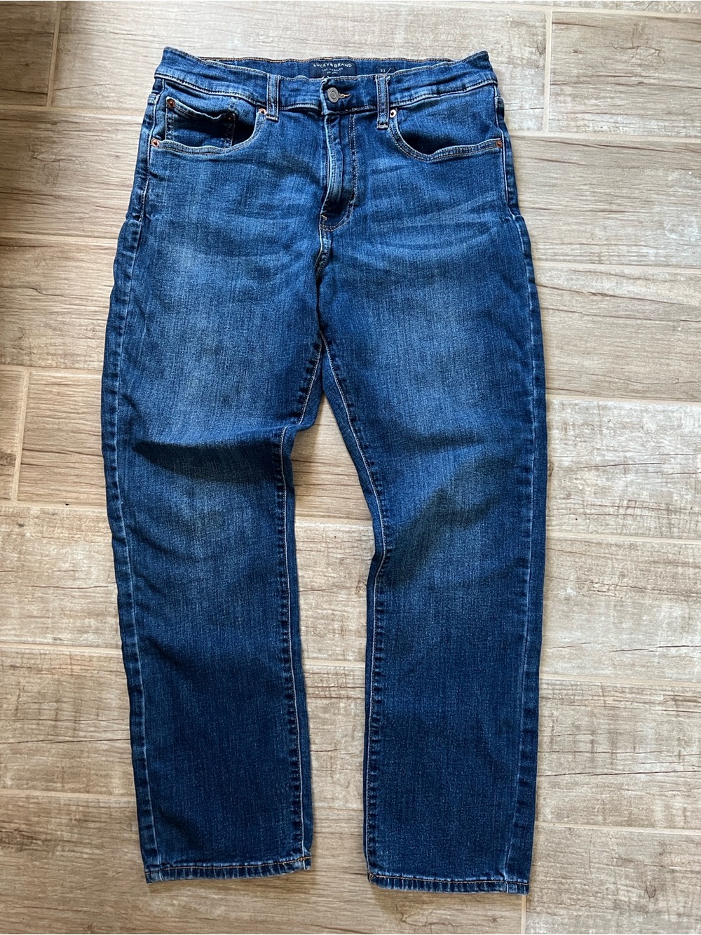 Lucky Brand Men's Indigo Blue Slim Straight Jeans